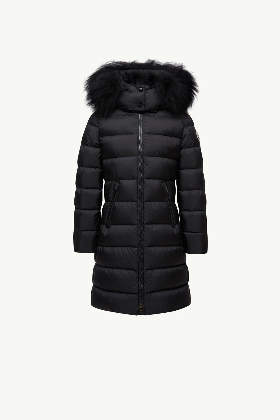 Abelle Hooded Shearling-Trimmed Down Jacket