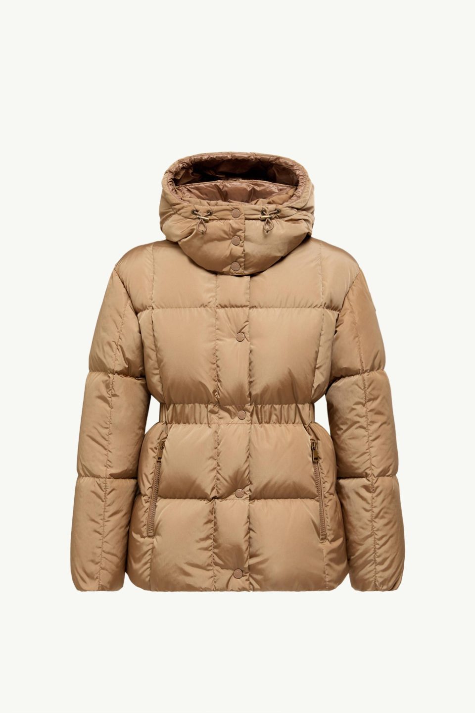 Agneux Square-Quilted Hooded Short Down Jacket