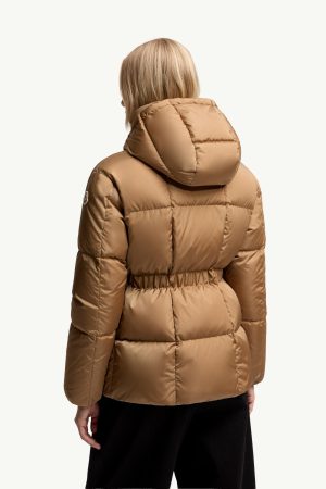 Agneux Square-Quilted Hooded Short Down Jacket