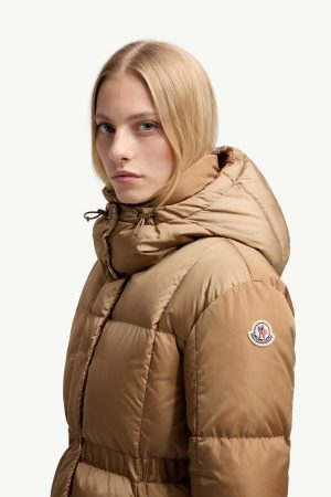 Agneux Square-Quilted Hooded Short Down Jacket