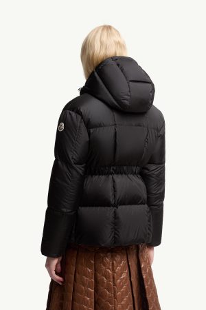 Agneux Square-Quilted Hooded Short Down Jacket