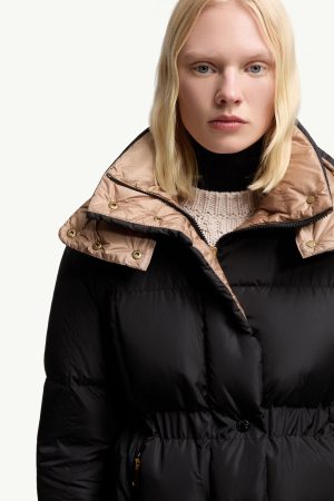 Agneux Square-Quilted Hooded Short Down Jacket