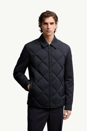 Aiguille Diamond-Quilted Down Shirt Jacket