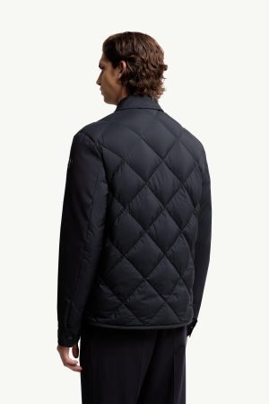 Aiguille Diamond-Quilted Down Shirt Jacket
