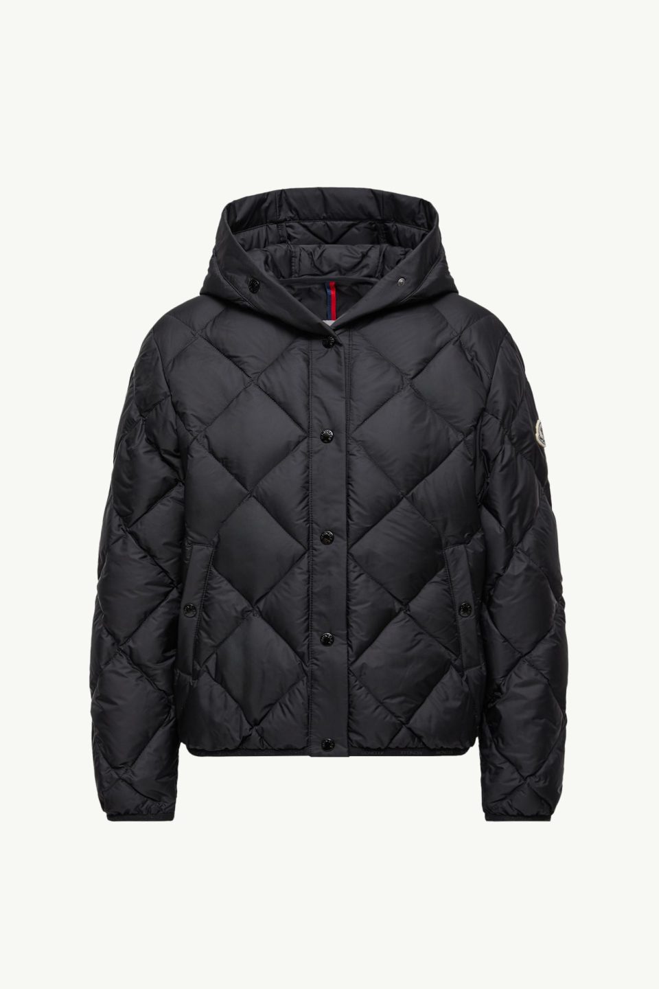 Arvouin Hooded Diamond-Quilted Short Down Jacket