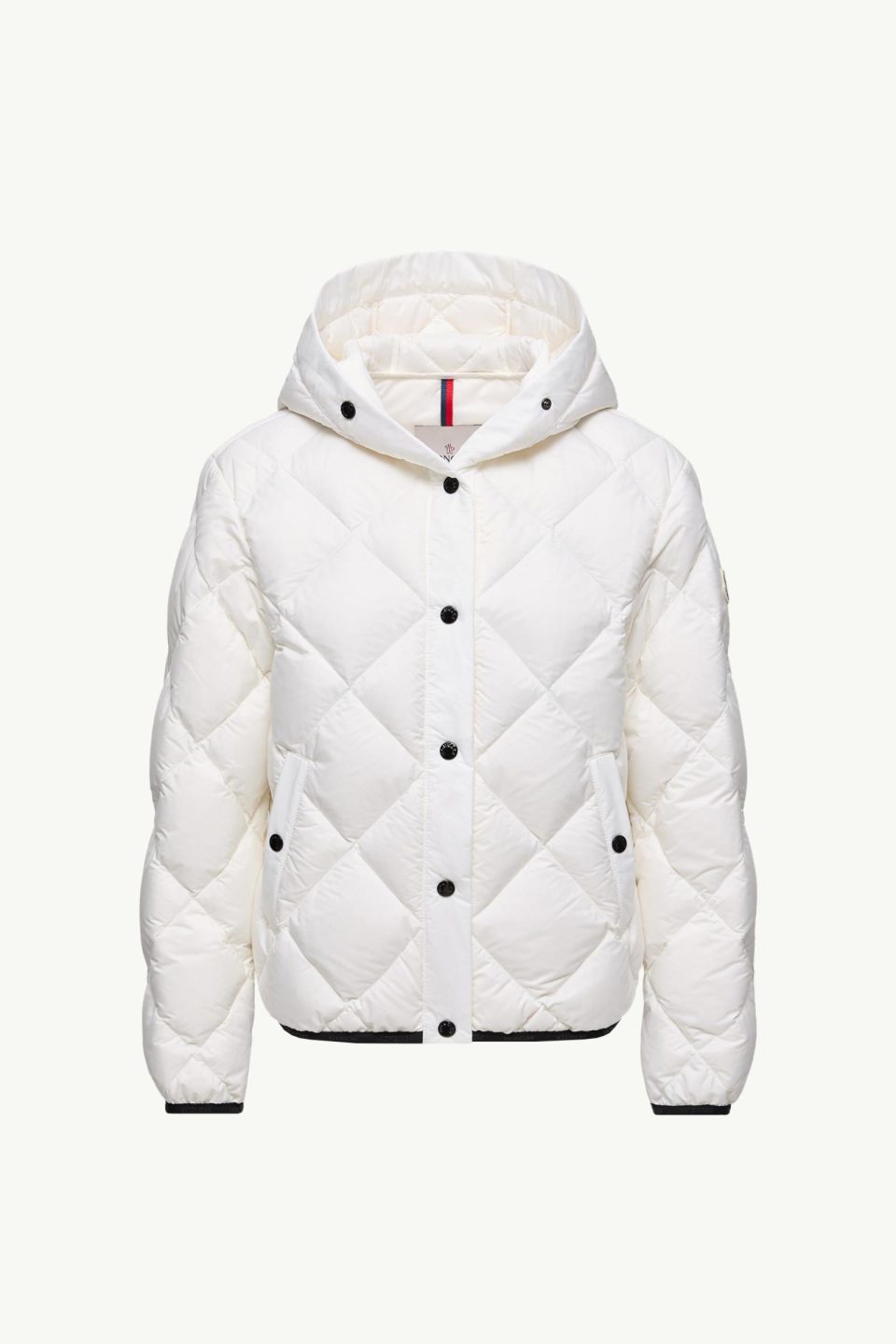 Arvouin Hooded Diamond-Quilted Short Down Jacket