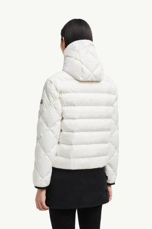 Arvouin Hooded Diamond-Quilted Short Down Jacket