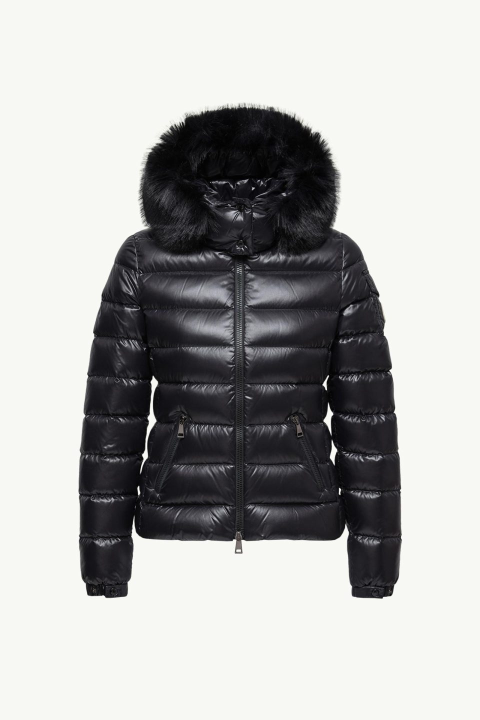 Badyf Faux Fur-Trimmed Hooded Short Down Jacket