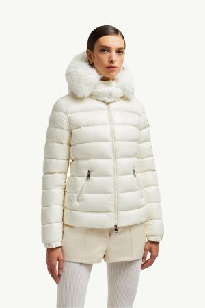 Badyf Faux Fur-Trimmed Hooded Short Down Jacket