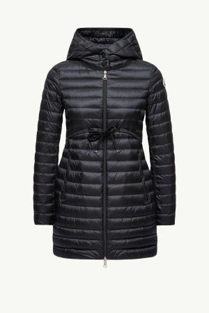 Barbel Hooded Fit & Flare Long Down Jacket