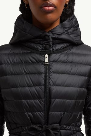 Barbel Hooded Fit & Flare Long Down Jacket