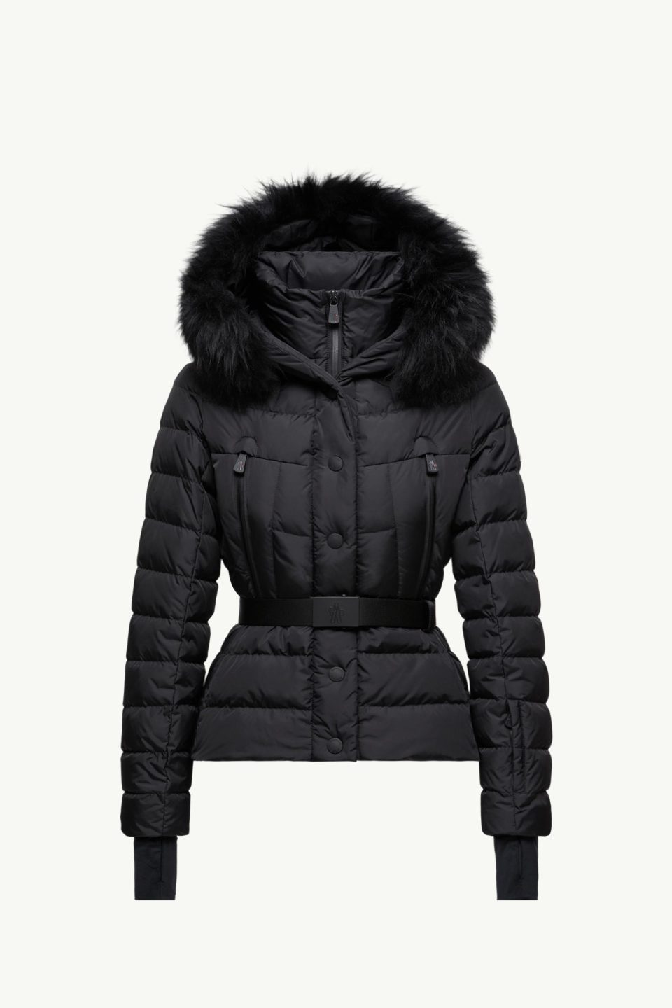 Beverley Hooded Shearling-Trimmed Ski Down Jacket