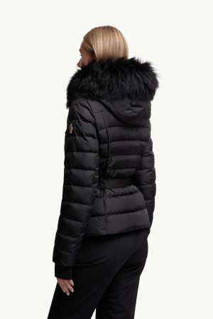Beverley Hooded Shearling-Trimmed Ski Down Jacket
