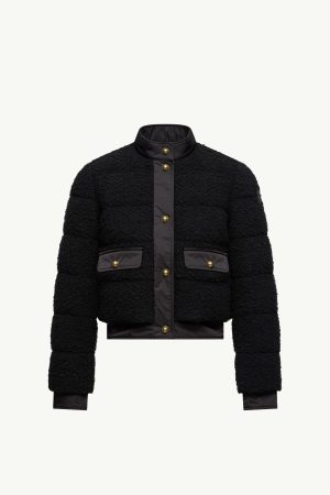 Blandy Wool Blend Bouclé Short Down Jacket