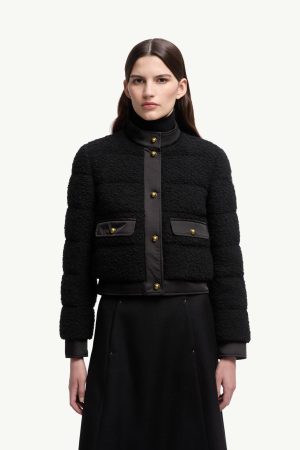 Blandy Wool Blend Bouclé Short Down Jacket