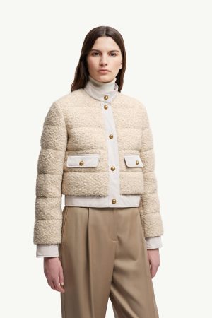 Blandy Wool Blend Bouclé Short Down Jacket