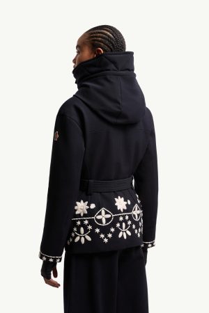 Blaye Embroidered Hooded Down Ski Jacket