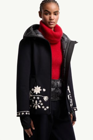 Blaye Embroidered Hooded Down Ski Jacket