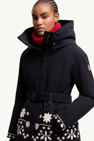Blaye Embroidered Hooded Down Ski Jacket
