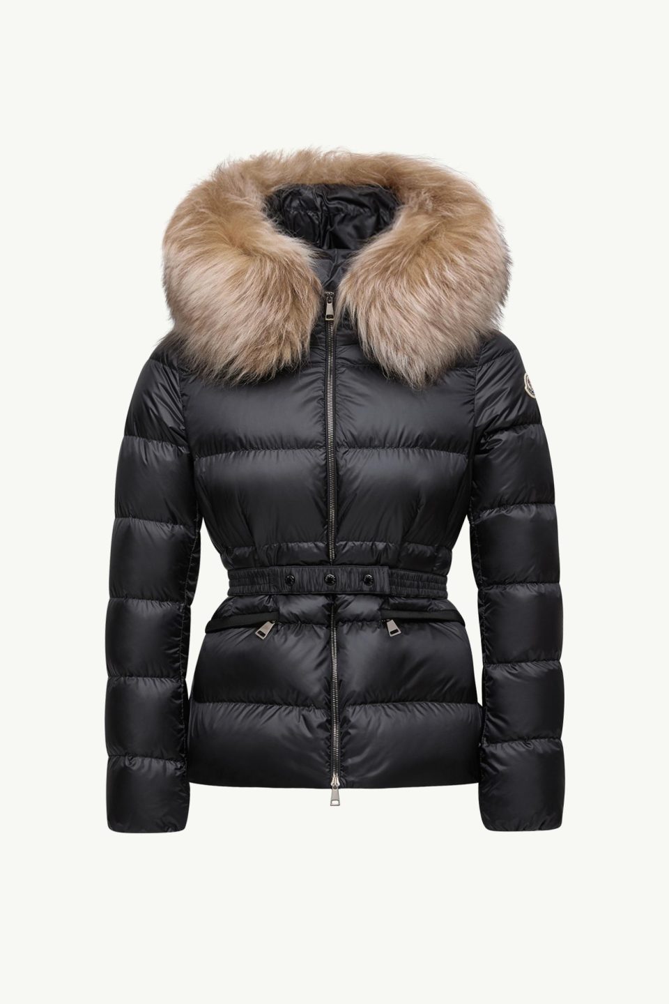 Boed Hooded Shearling-Trimmed Short Down Jacket