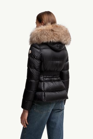 Boed Hooded Shearling-Trimmed Short Down Jacket
