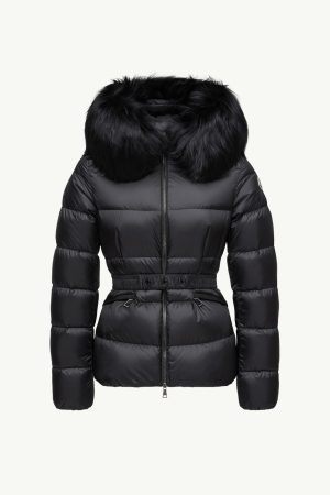 Boed Hooded Shearling-Trimmed Short Down Jacket