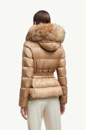 Boed Hooded Shearling-Trimmed Short Down Jacket