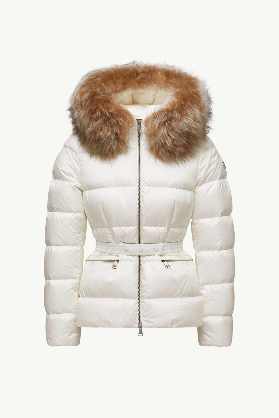 Boed Hooded Shearling-Trimmed Short Down Jacket