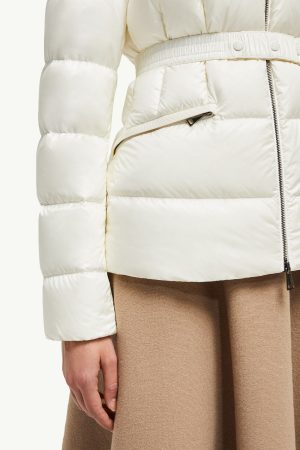 Boed Hooded Shearling-Trimmed Short Down Jacket