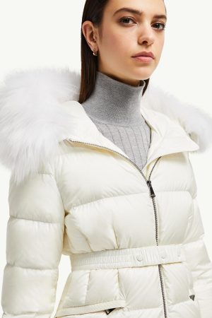 Boed Hooded Shearling-Trimmed Short Down Jacket