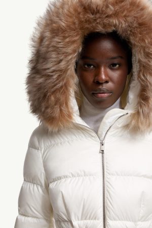 Boed Hooded Shearling-Trimmed Short Down Jacket