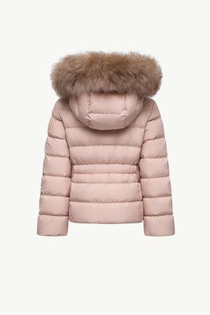 Boedette Hooded Shearling-Trimmed Down Jacket