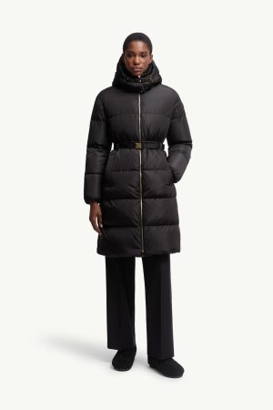 Briant Hooded Long Down Jacket