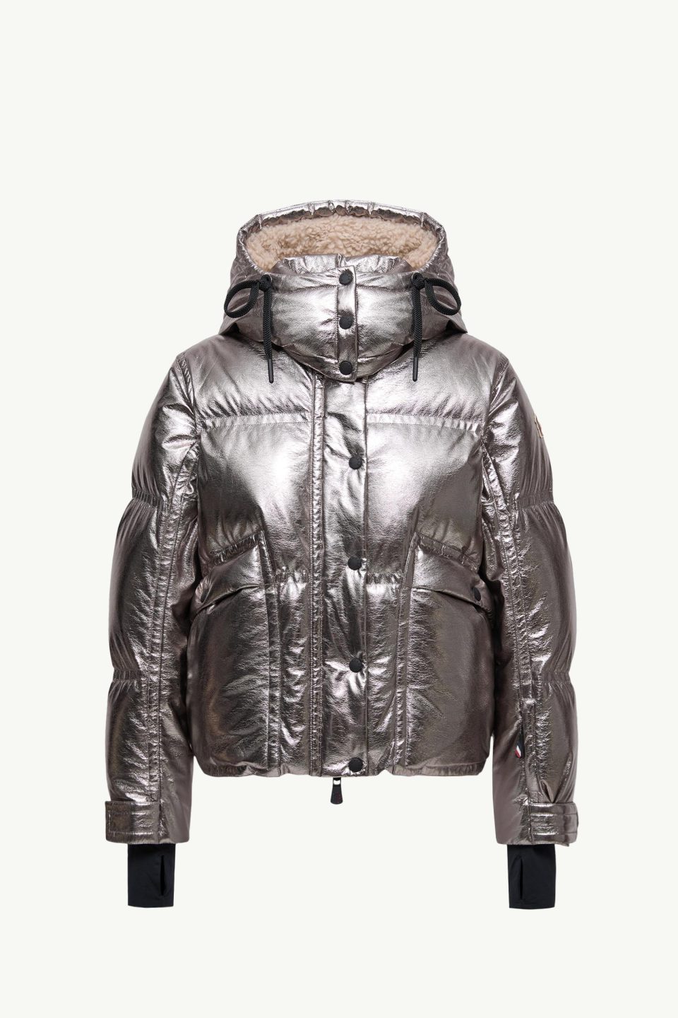 Calaque Metallic Hooded Down Ski Jacket