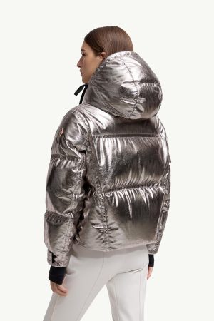 Calaque Metallic Hooded Down Ski Jacket