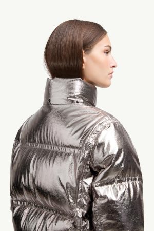 Calaque Metallic Hooded Down Ski Jacket