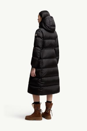Chamer Wool-Trimmed Hooded Long Down Jacket