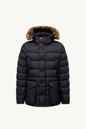 Clunye Hooded Mid-Length Down Jacket