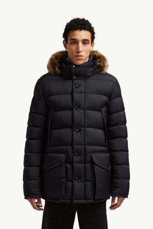 Clunye Hooded Mid-Length Down Jacket