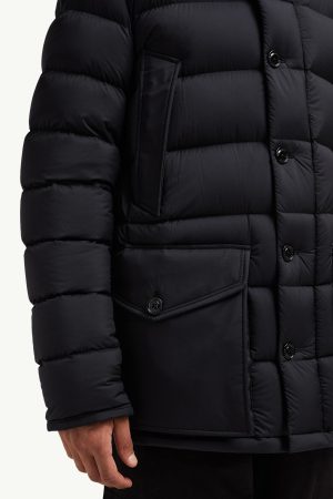 Clunye Hooded Mid-Length Down Jacket