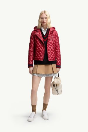Corbelin Diamond-Quilted Hooded Short Down Jacket