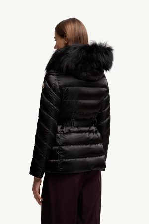 Cupidone Hooded Shearling-Trimmed Short Down Jacket
