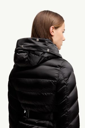 Cupidone Hooded Shearling-Trimmed Short Down Jacket
