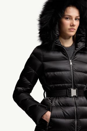 Cupidone Hooded Shearling-Trimmed Short Down Jacket