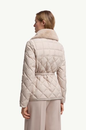 Cygne Faux Fur-Trimmed Short Down Jacket