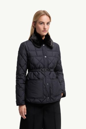 Cygne Faux Fur-Trimmed Short Down Jacket