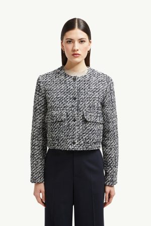 Dauphin Tweed Short Down Jacket