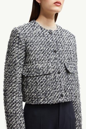 Dauphin Tweed Short Down Jacket