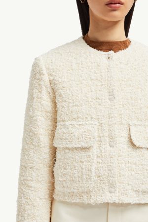 Dauphin Tweed Short Down Jacket