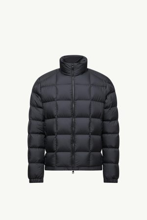 Eglise Square-Quilted Hooded Short Down Jacket